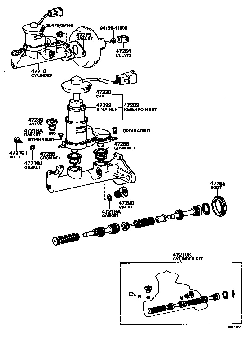 4702 — BRAKE MASTER CYLINDER