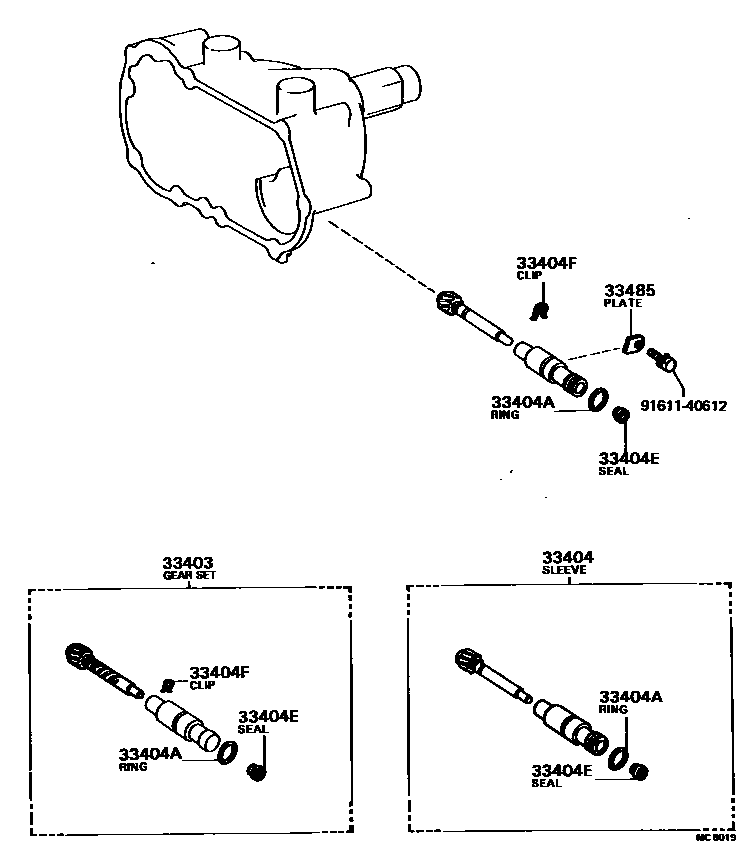 3304 — SPEEDOMETER DRIVEN GEAR (MTM)