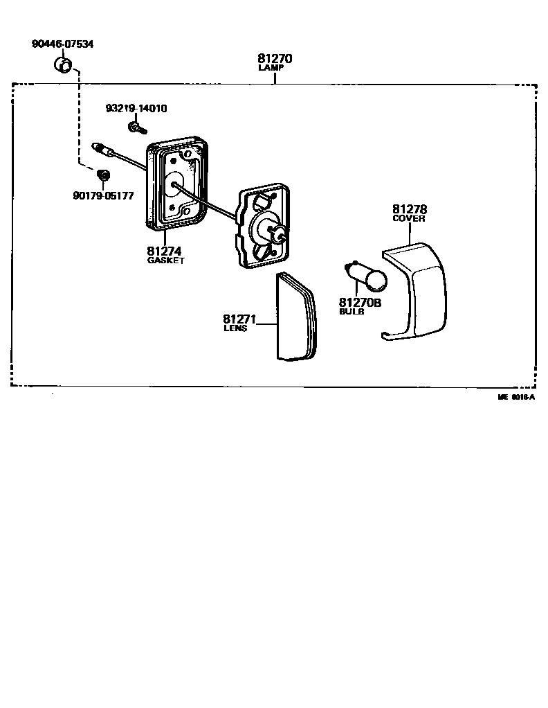 8113 — REAR LICENSE PLATE LAMP