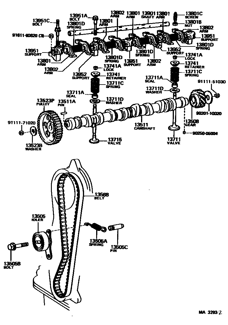 1302 — CAMSHAFT & VALVE