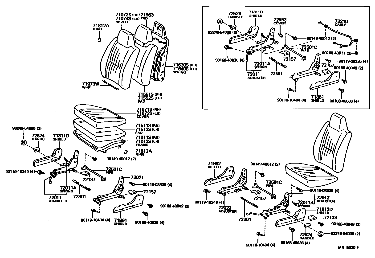 7101 — FRONT SEAT & SEAT TRACK