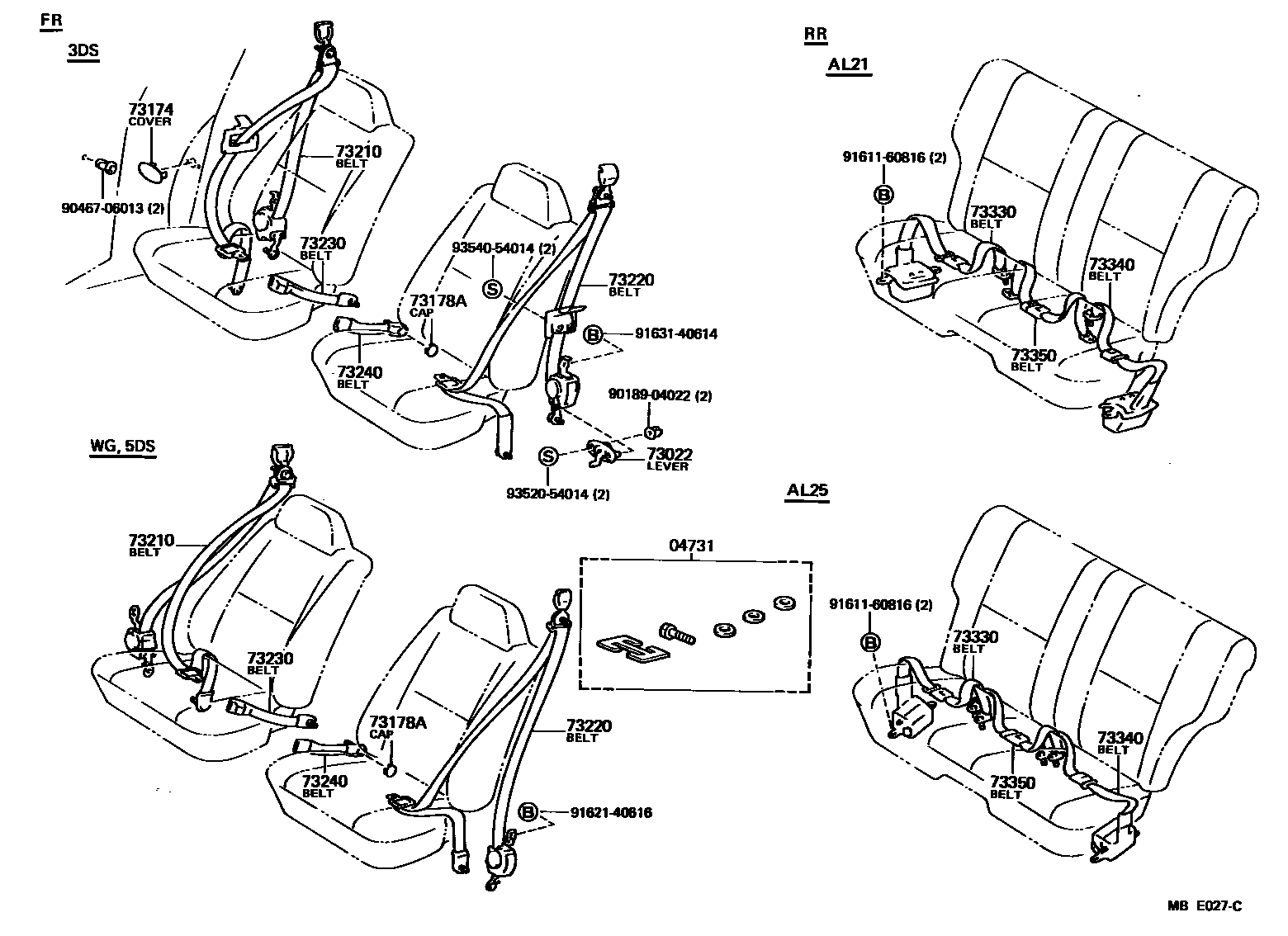 7104 — SEAT BELT & CHILD RESTRAINT SEAT