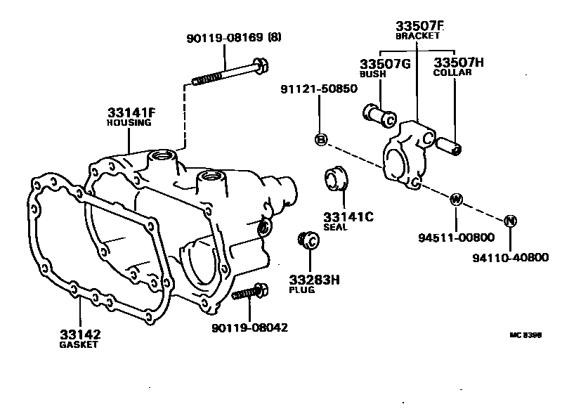 3303 — EXTENSION HOUSING (MTM)