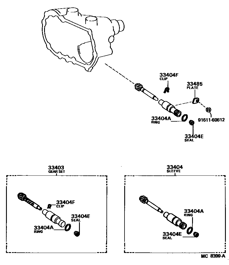 3304 — SPEEDOMETER DRIVEN GEAR (MTM)