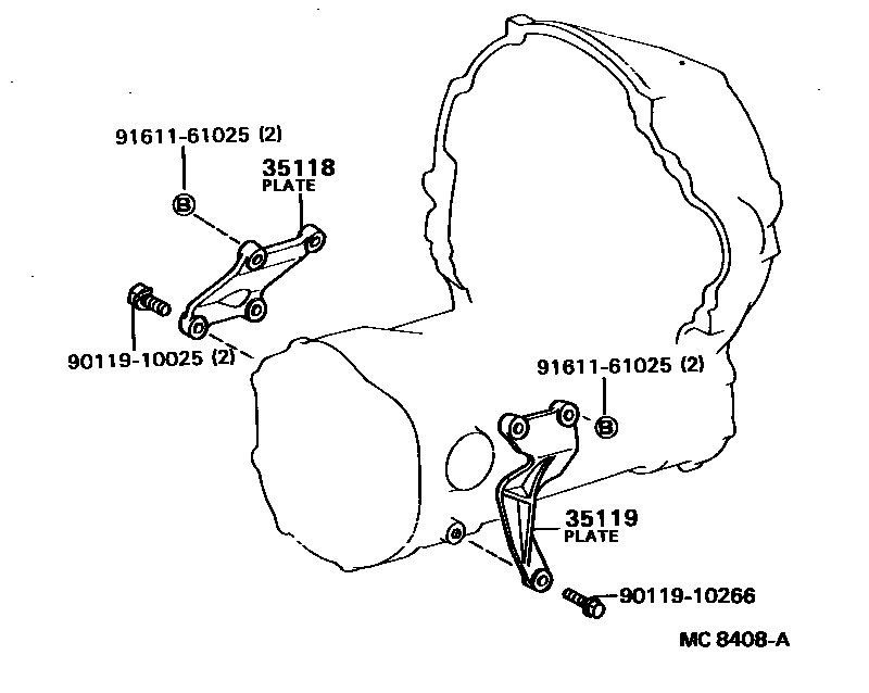 3503 — TRANSMISSION CASE & OIL PAN (ATM)