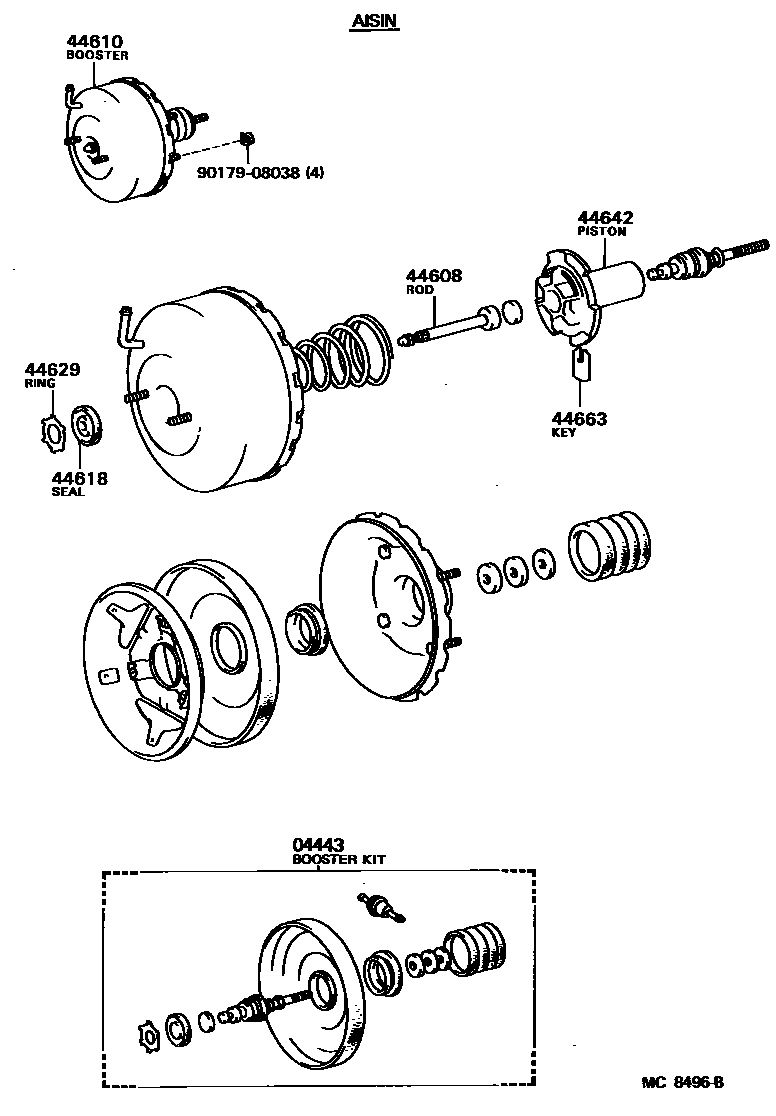 4703 — BRAKE BOOSTER & VACUUM TUBE