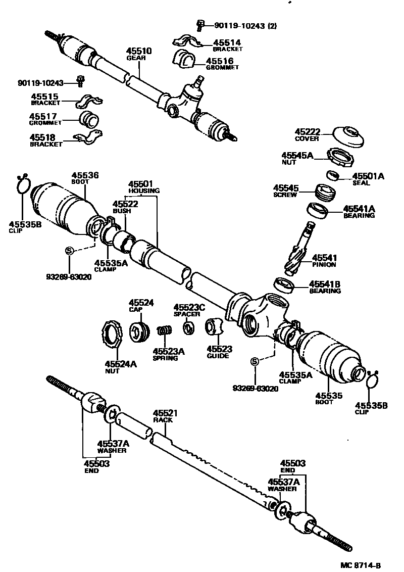 4505 — FRONT STEERING GEAR & LINK