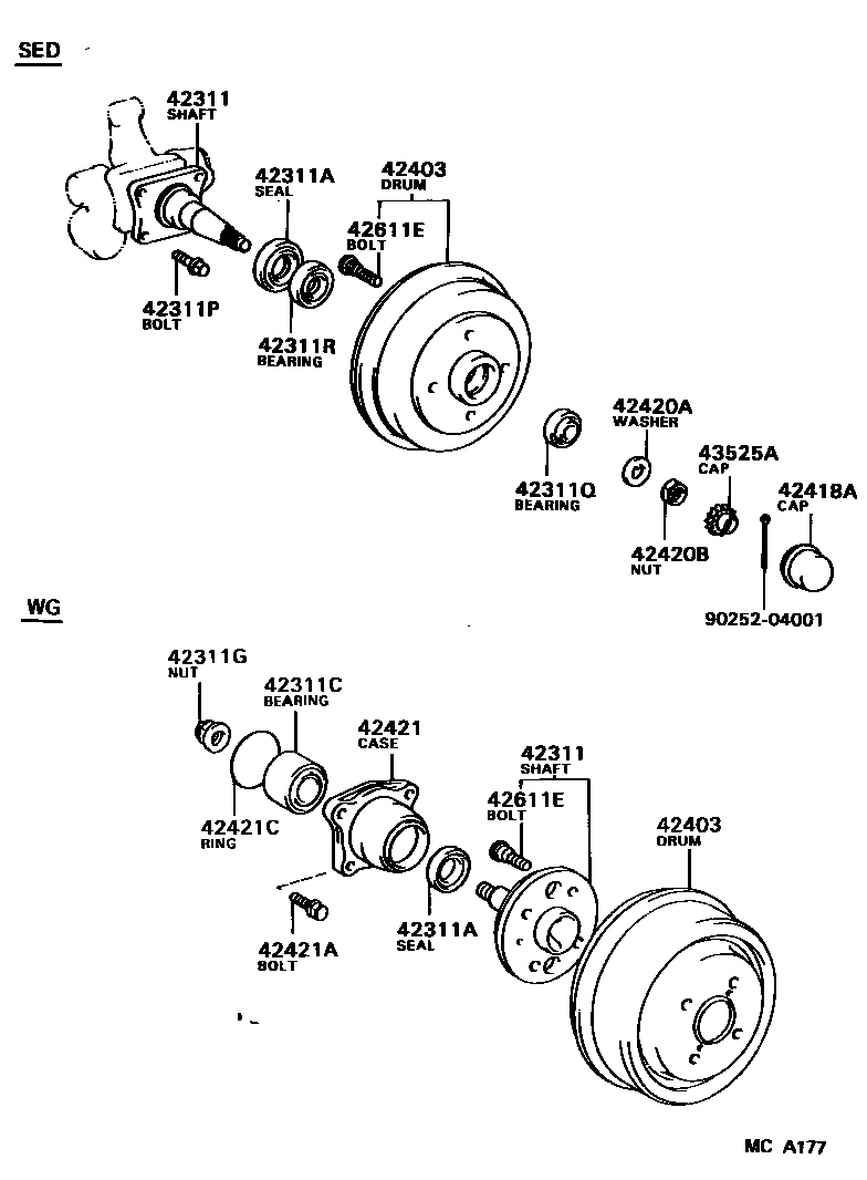 4102 — REAR AXLE SHAFT & HUB