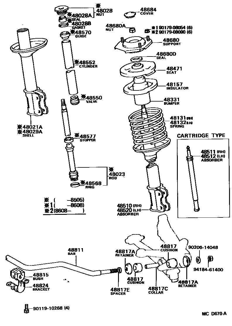 4803 — FRONT SPRING & SHOCK ABSORBER