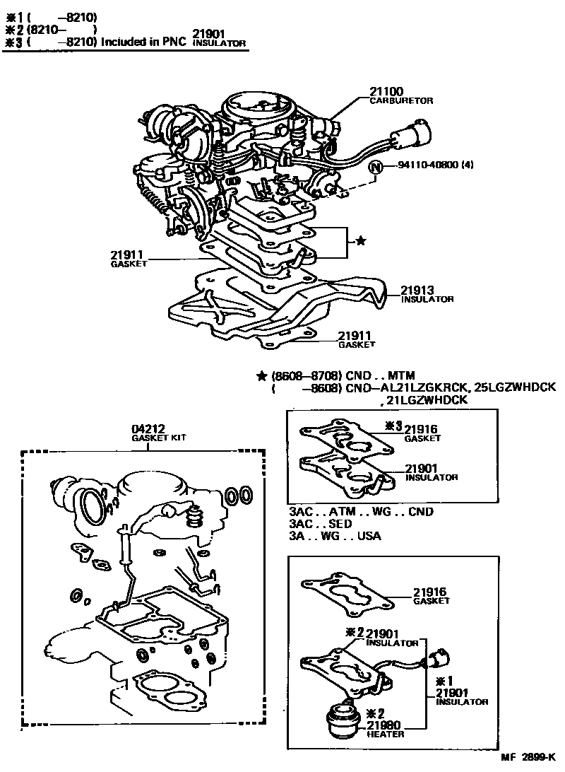 2102 — CARBURETOR ASSEMBLY