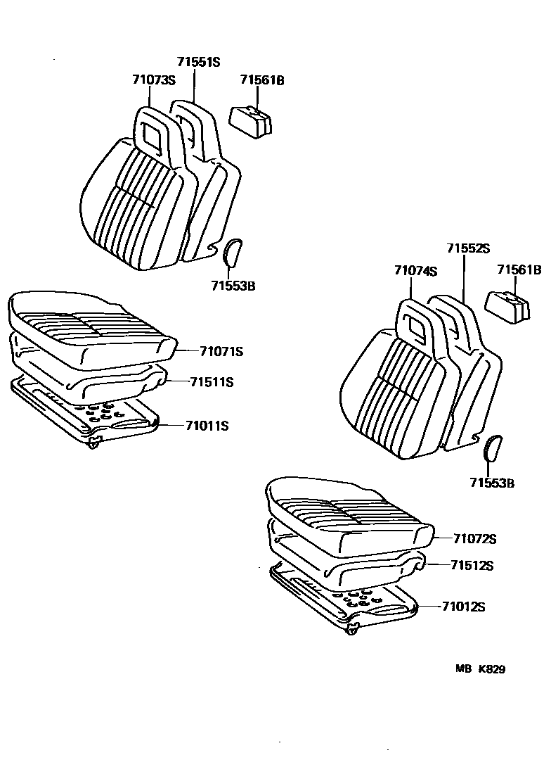 7101 — FRONT SEAT & SEAT TRACK