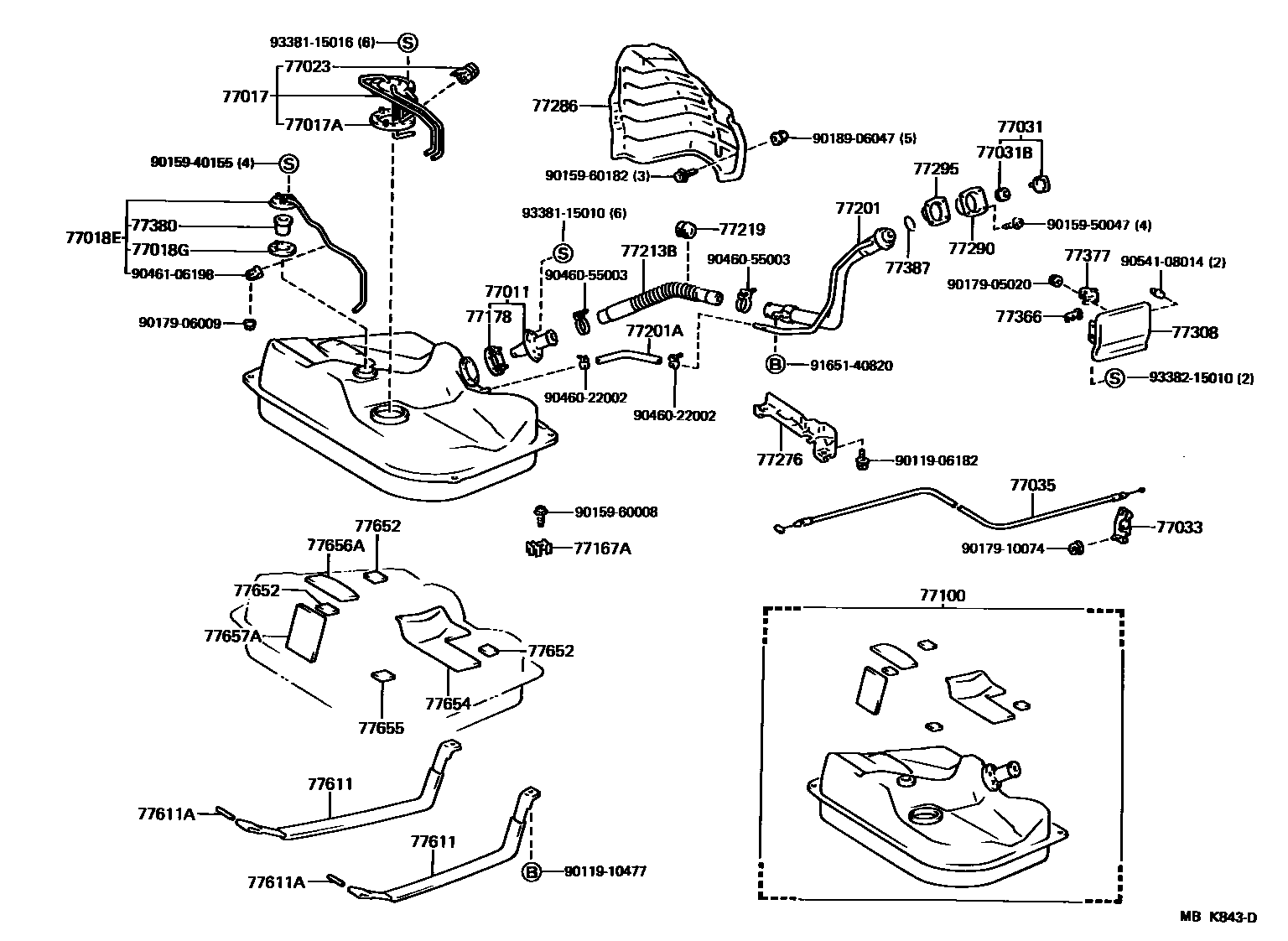 7701 — FUEL TANK & TUBE
