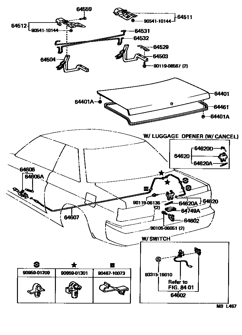 6105 — LUGGAGE COMPARTMENT DOOR & LOCK