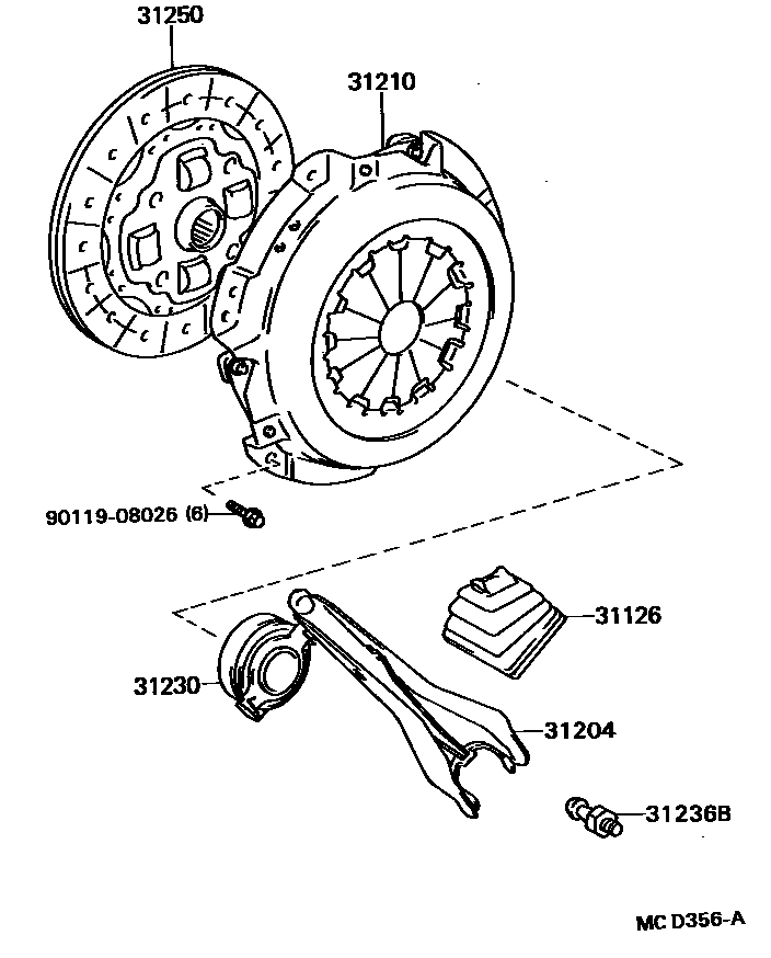 3101 — CLUTCH & RELEASE FORK