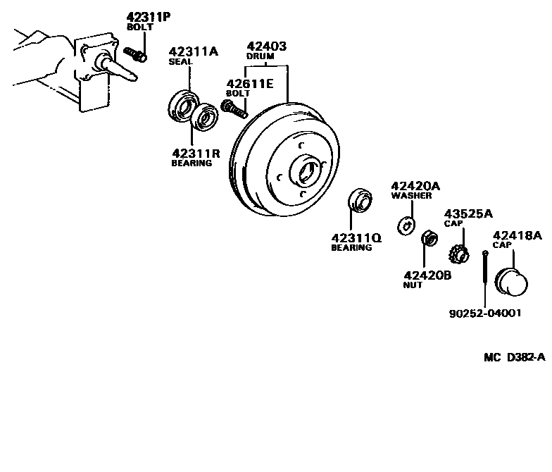 4102 — REAR AXLE SHAFT & HUB