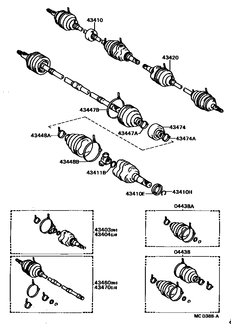 4302 — FRONT DRIVE SHAFT