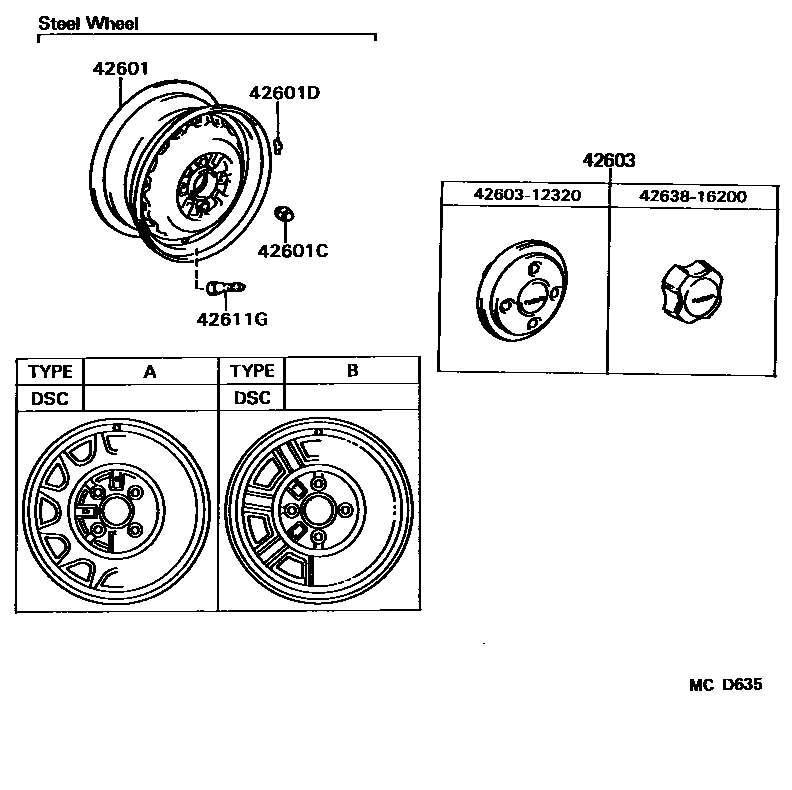 4103 — DISC WHEEL & WHEEL CAP