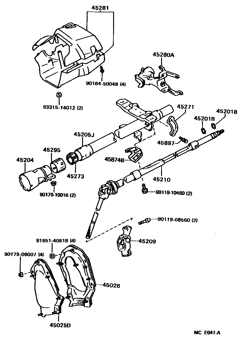 4501 — STEERING COLUMN & SHAFT