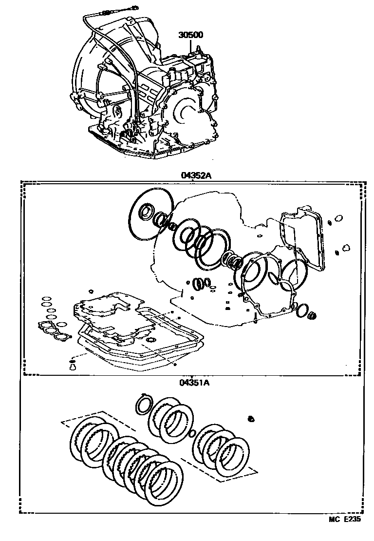 3501 — TRANSAXLE OR TRANSMISSION ASSY & GASKET KIT (ATM)