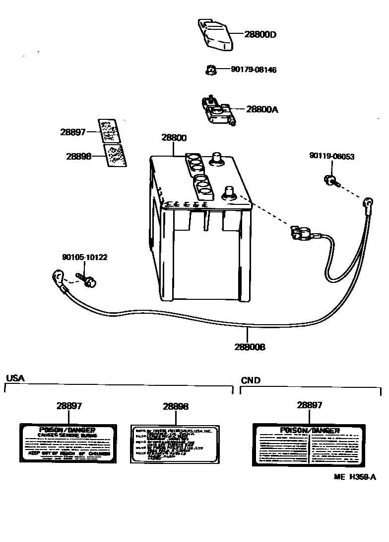 8201 — BATTERY & BATTERY CABLE