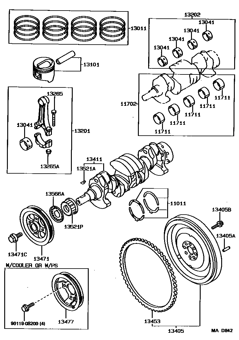 1301 — CRANKSHAFT & PISTON