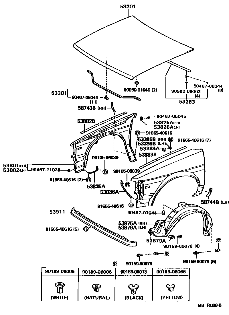 5302 — HOOD & FRONT FENDER