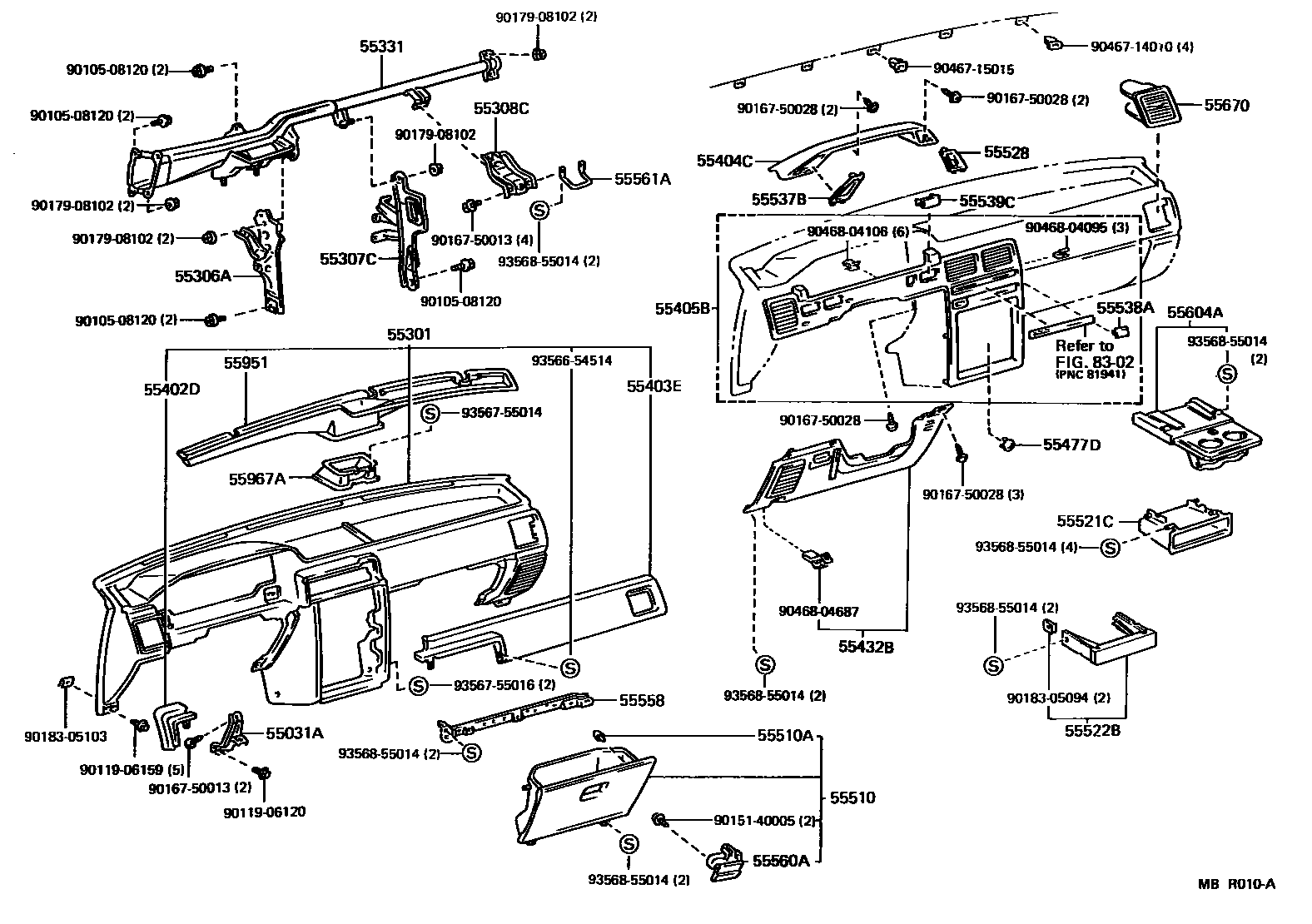5501 — INSTRUMENT PANEL & GLOVE COMPARTMENT
