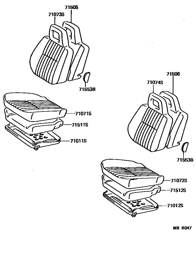 7101 — FRONT SEAT & SEAT TRACK