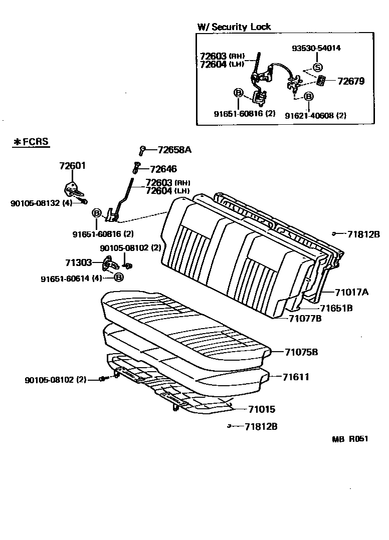 7102 — REAR SEAT & SEAT TRACK