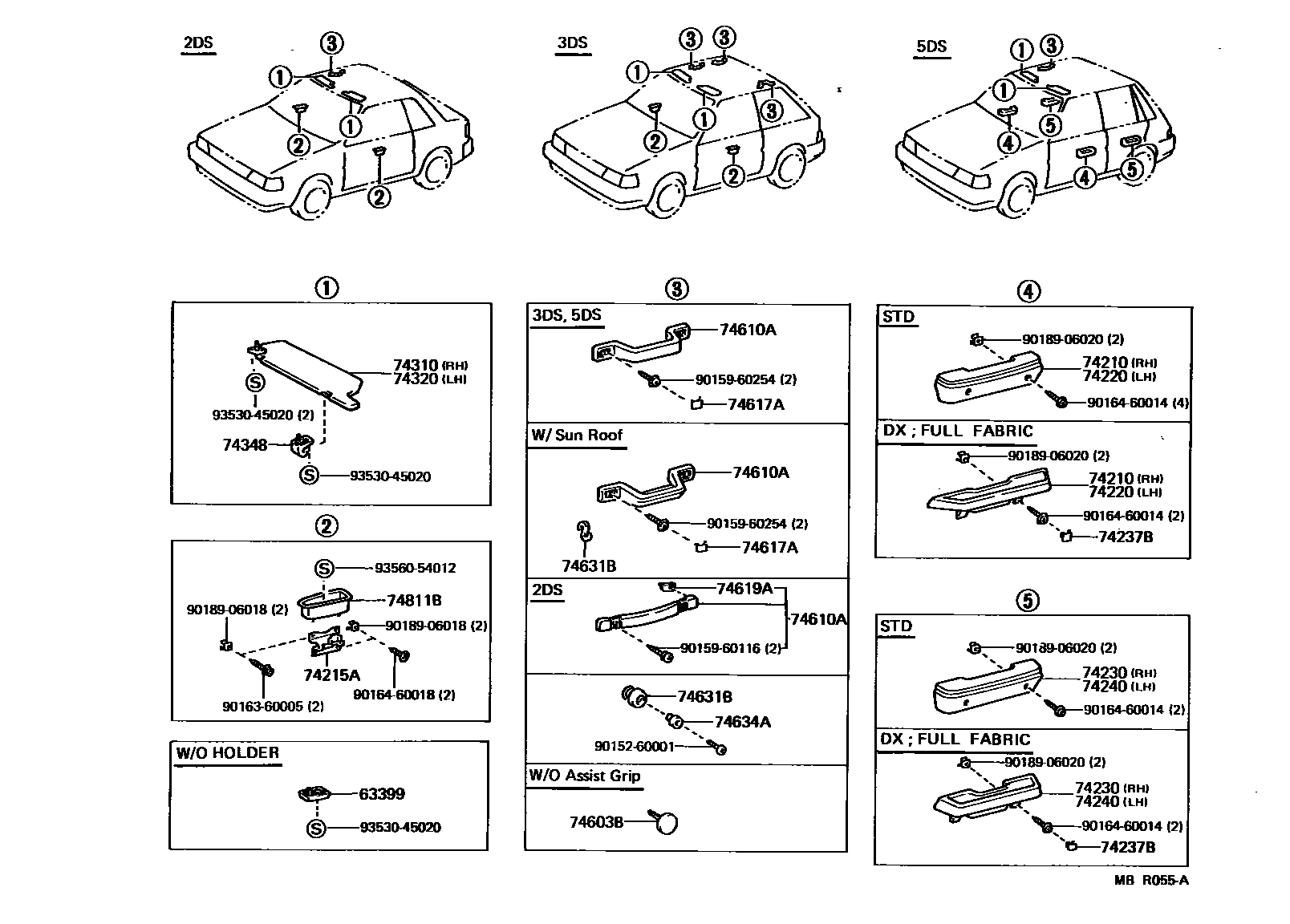 7401 — ARMREST & VISOR