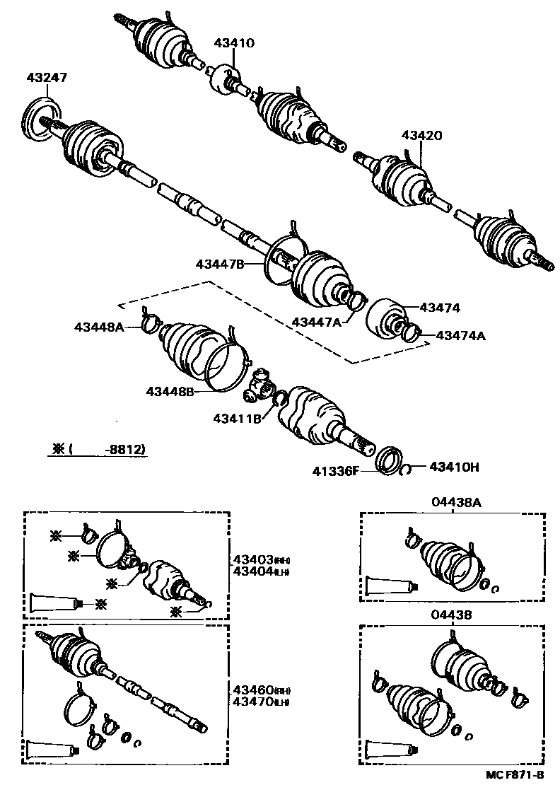 4302 — FRONT DRIVE SHAFT