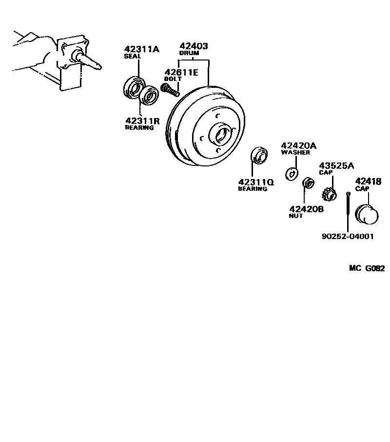 4102 — REAR AXLE SHAFT & HUB