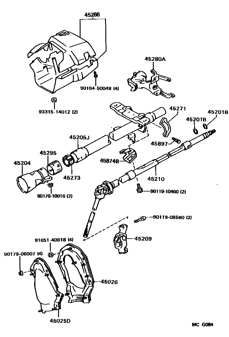 4501 — STEERING COLUMN & SHAFT