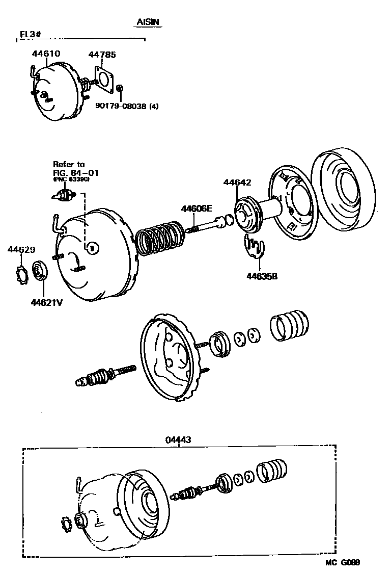 4703 — BRAKE BOOSTER & VACUUM TUBE