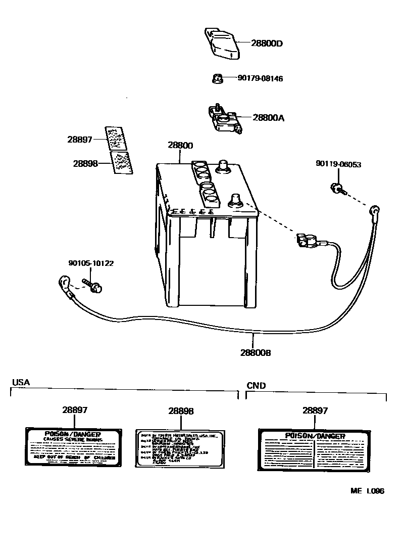8201 — BATTERY & BATTERY CABLE