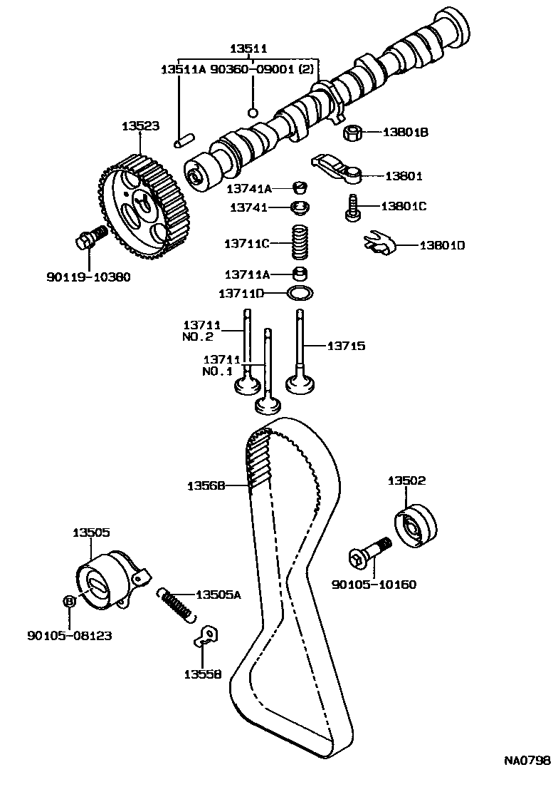 1302 — CAMSHAFT & VALVE