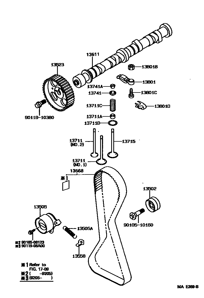 1302 — CAMSHAFT & VALVE