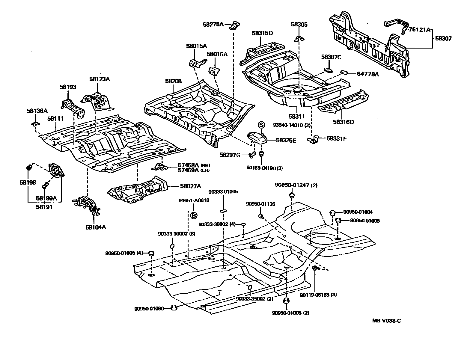 5801 — FLOOR PAN & LOWER BACK PANEL