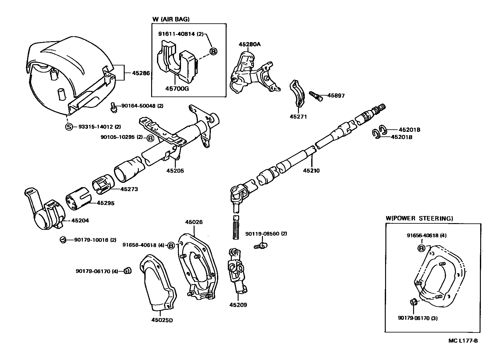 4501 — STEERING COLUMN & SHAFT