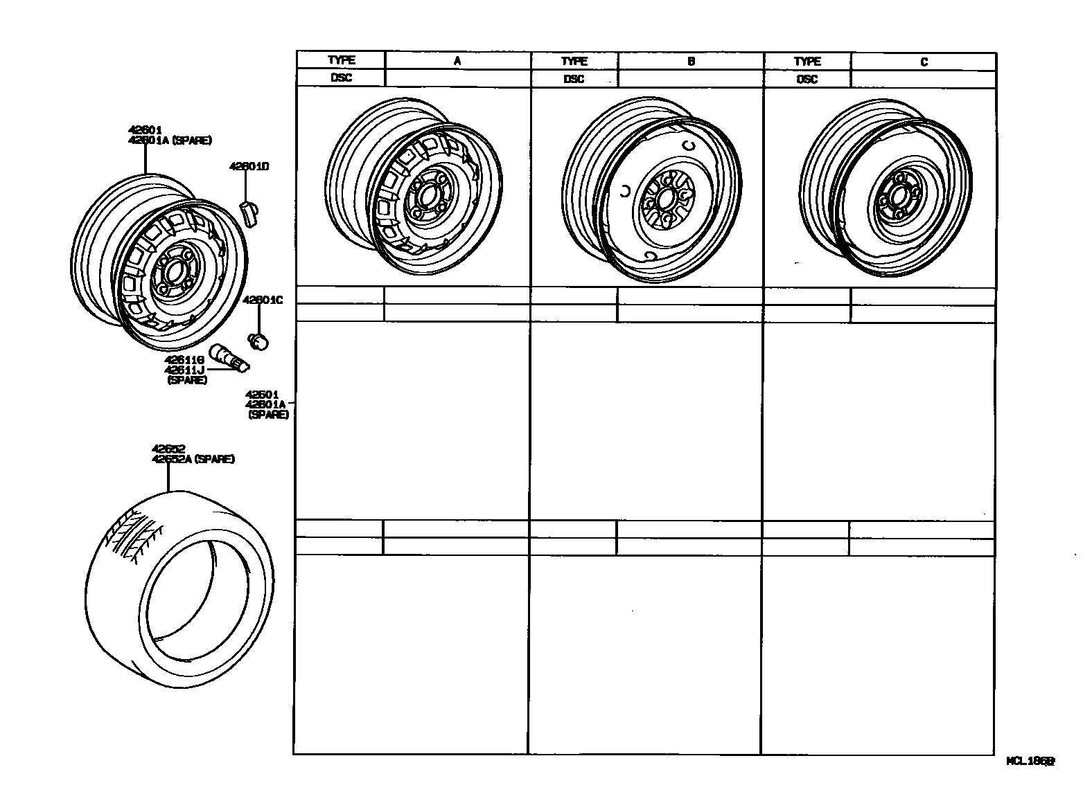 4103 — DISC WHEEL & WHEEL CAP