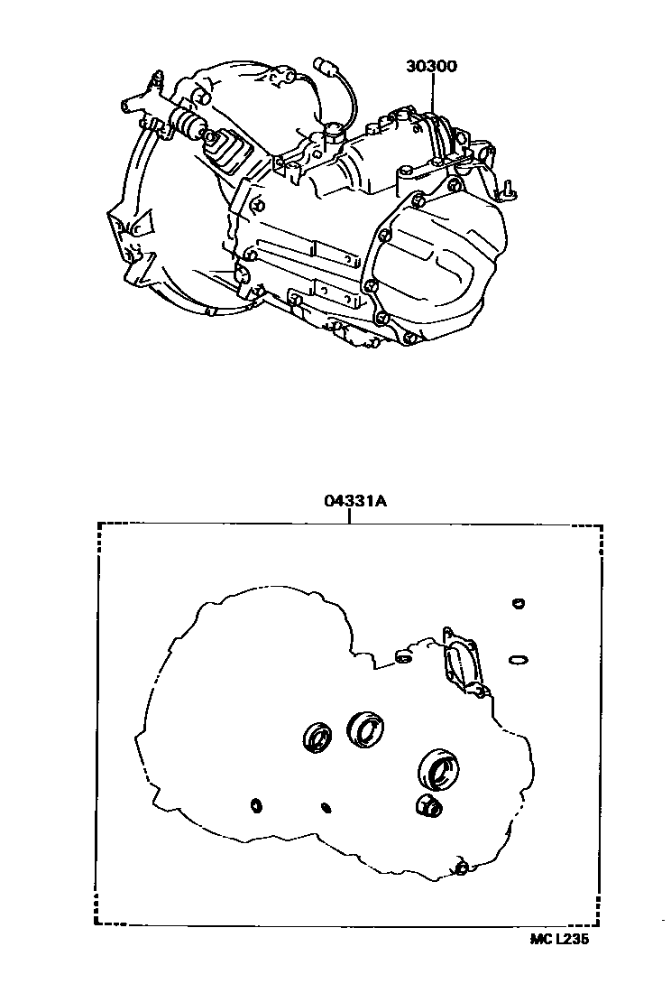 3301 — TRANSAXLE OR TRANSMISSION ASSY & GASKET KIT (MTM)