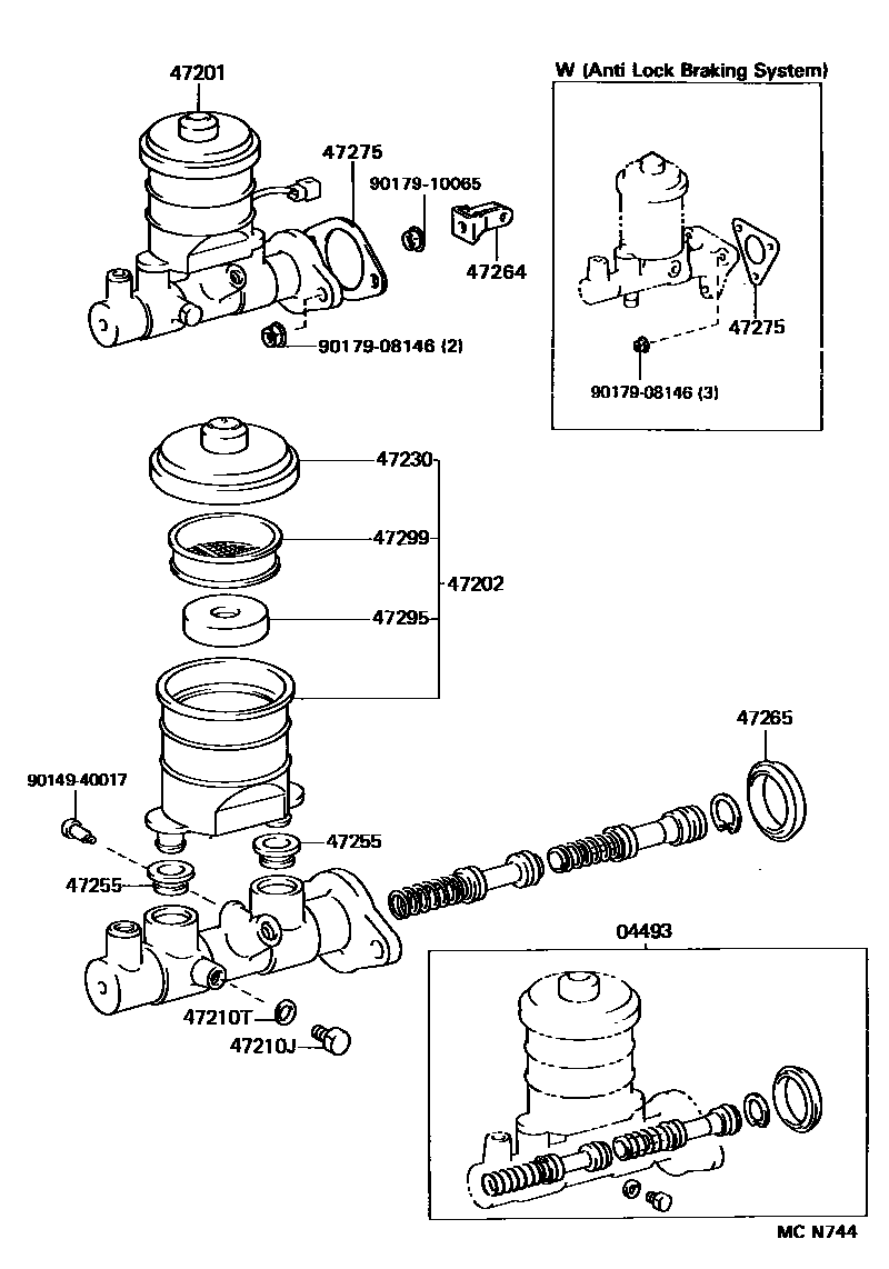 4702 — BRAKE MASTER CYLINDER