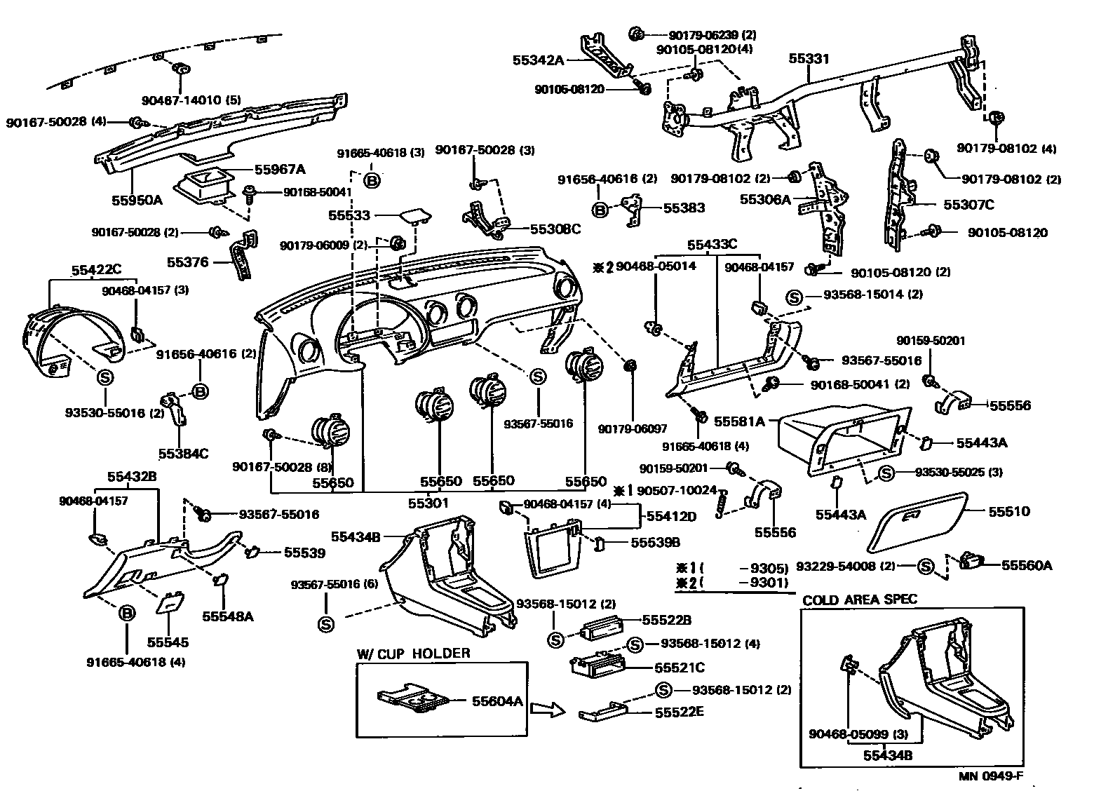5501 — INSTRUMENT PANEL & GLOVE COMPARTMENT