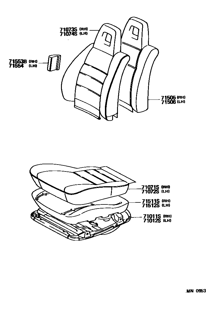 7101 — FRONT SEAT & SEAT TRACK