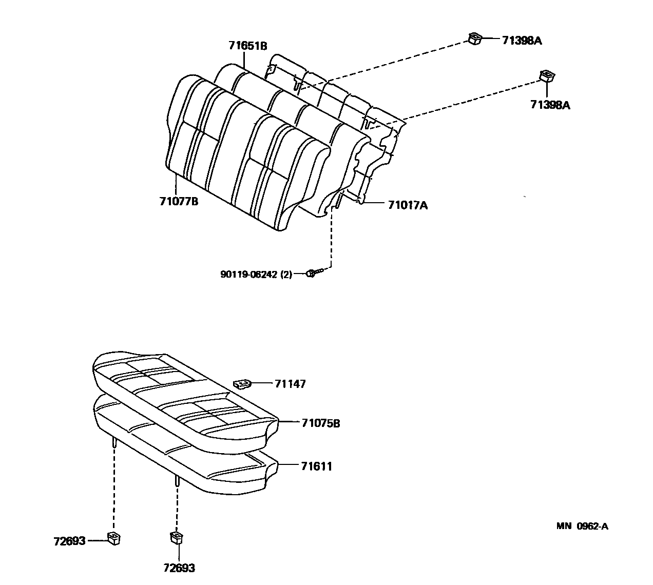 7102 — REAR SEAT & SEAT TRACK