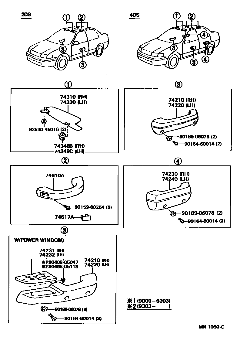 7401 — ARMREST & VISOR