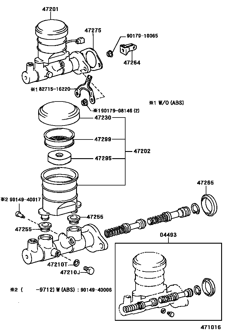 4702 — BRAKE MASTER CYLINDER