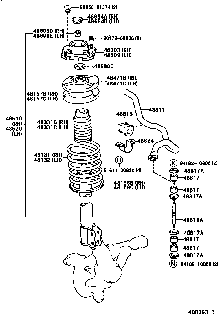 4803 — FRONT SPRING & SHOCK ABSORBER