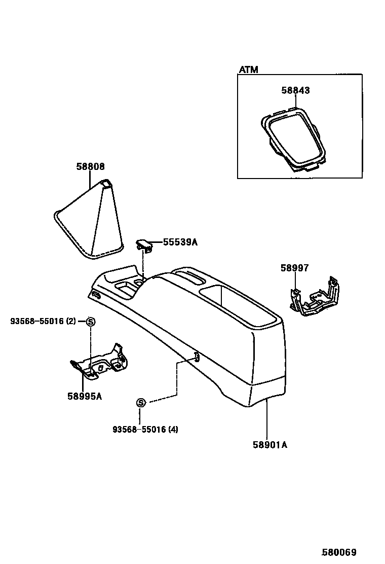 5806 — CONSOLE BOX & BRACKET