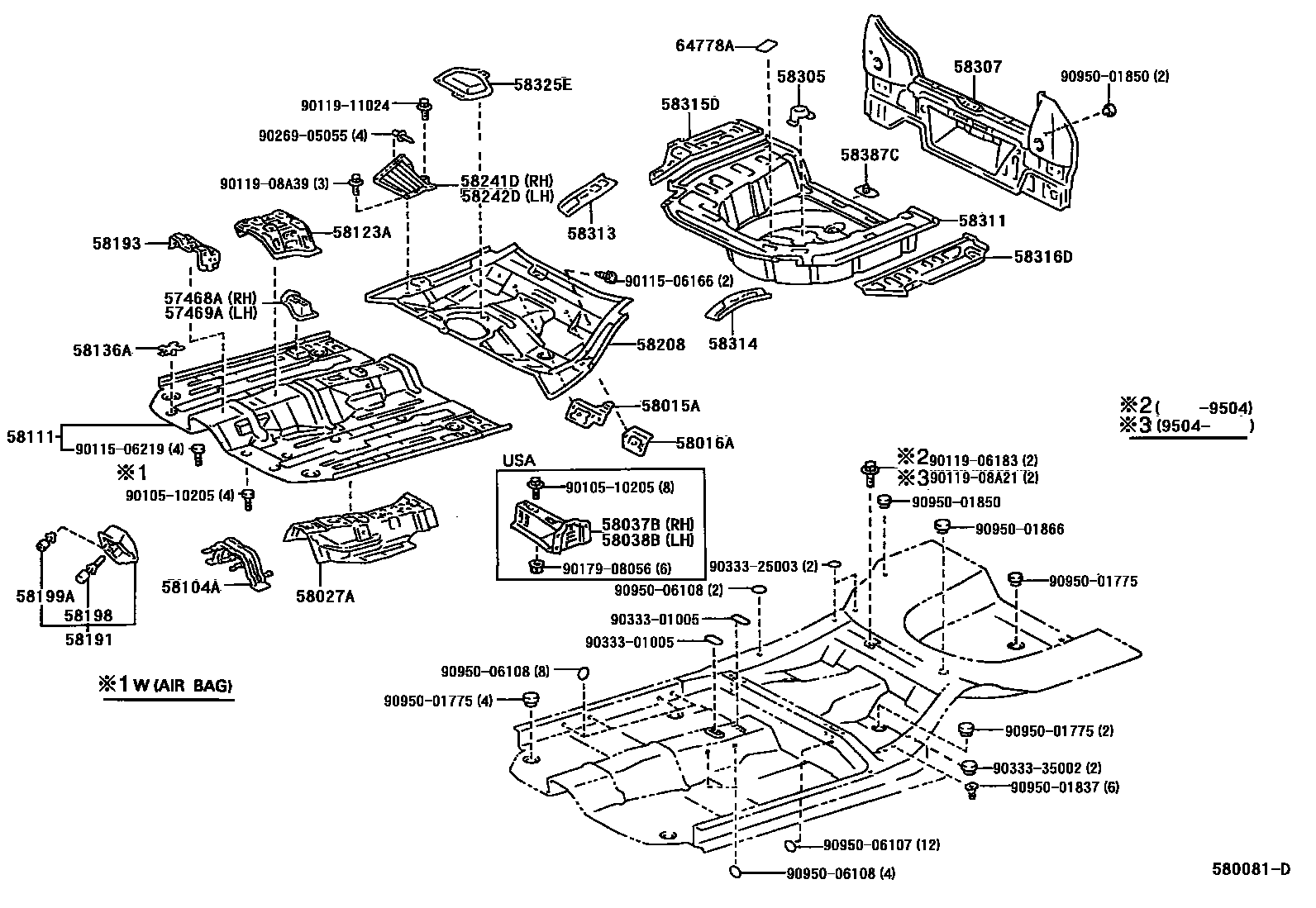 5801 — FLOOR PAN & LOWER BACK PANEL